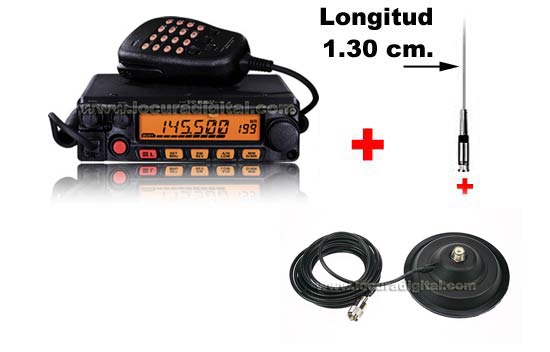 Yaesu FT-1900E 144MHz IDEAL station VHF pour monter dans un v?cule sans FAIRE LA PLAQUE D'ANTENNE long trou 130 cm