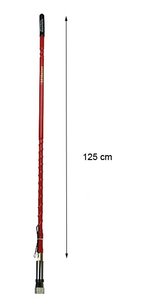 WILSON FGT4- RED Antena de fibra color rojo CB 27 Mhz. 125 cms. ADAPTADOR A PL