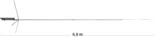 CP-62 CP-62 alimunio antena DIAMOND 50 MHz