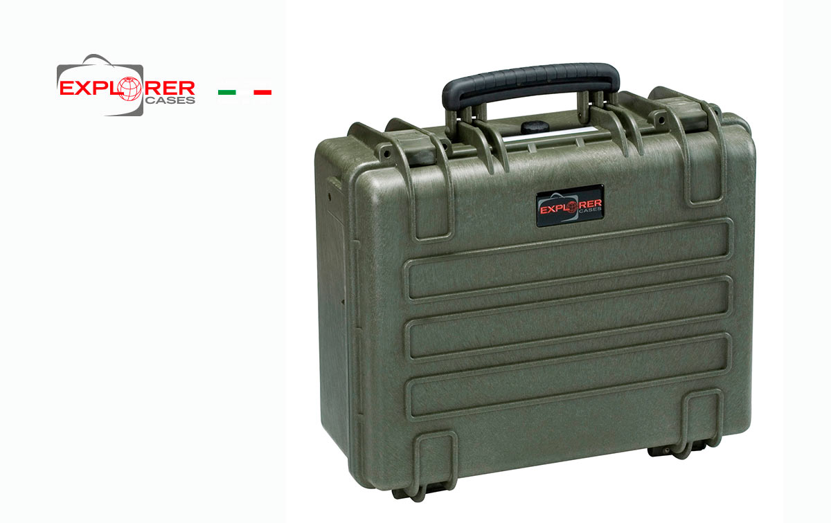 4419g maleta explorer verde con espuma int l 445 x a 345 x p 190 mm