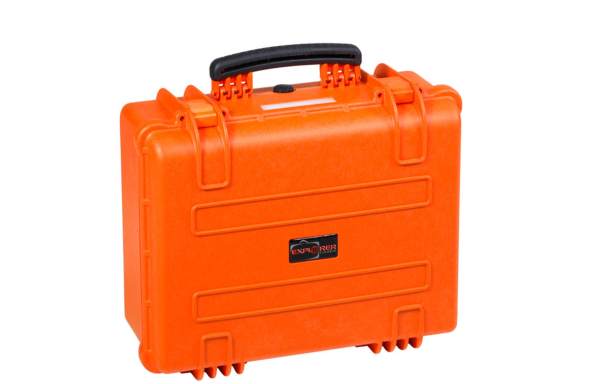 4820-O Maleta Explorer naranja con espuma Int- L 480 x A 370 x P205 mm, medidas exterior: Largo 520 x Ancho 435 x Profundidad 230 mm. Maleta de proteccion indestructible de polipropileno ideal para proteger equipos de radiocomunicacion, camaras, de tamaño mediano y accsorios etc., Incluye espuma en su interiores acolchado personalizables. Normativa IP67 estanca al agua y polvo.