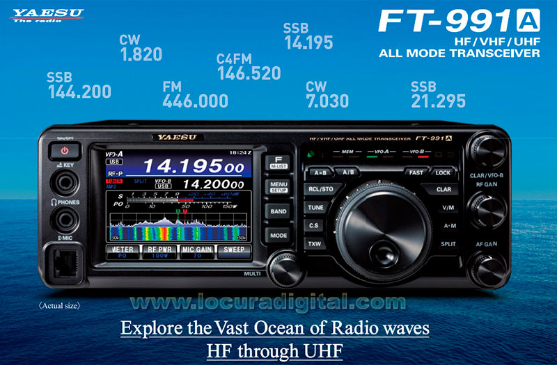 YAESU FT991A EMISORA MULTIBANDA HF/VHF/UHF