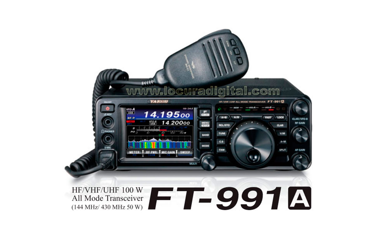 yaesu ft991a emisora multibanda hf/vhf/uhf 1,8 - 54 mhz 144/430 mhz