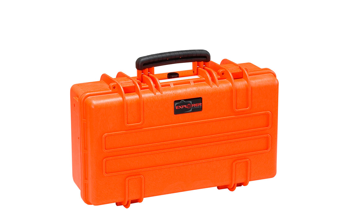 5117-o maleta explorer color naranja con espuma interior l 517 x a 277 x p 173 mm