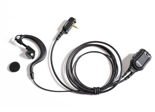 Micro-Auricular WINTEC LP46BW auricular PTT, preto. De ponta, de alta qualidade.