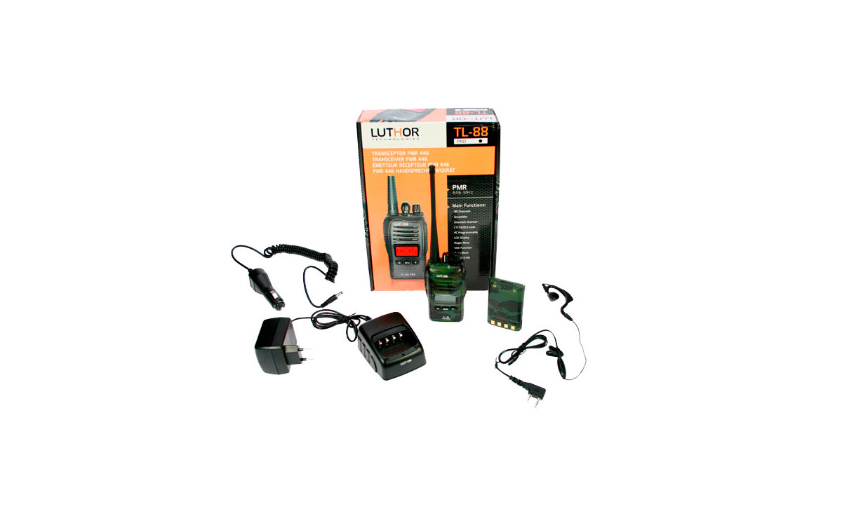 TL-88- TACTICAL KIT1  WALKIE MIMETIZADO TODOS VERDES DE USO LIBRE SIN LICENCIA PMR 446   REGALO DE PINGANILLO !! NUEVO MODELO !!