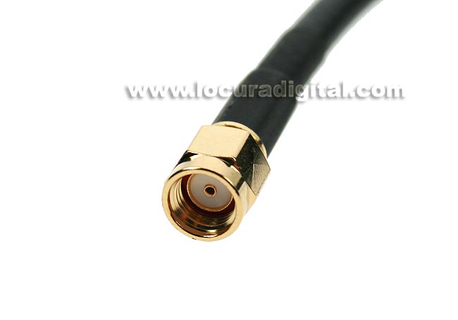 mirmidon cawif-7105. wi-fi rg-58 cable, reverse sma male - reverse sma female. 5 mts.