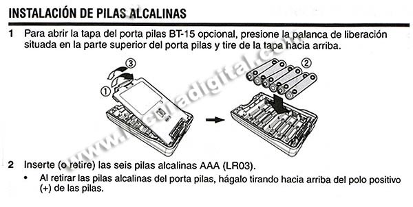 KENWOOD BT-15 Porta pilas para TH- D72E