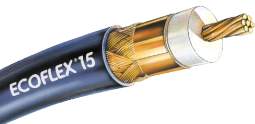 ECOFLEX 15 VERY LOW LOSS COAXIAL CABLE FOR RADIOCOMMUNICATION ANTENNAS. (SOLD PER METRE)