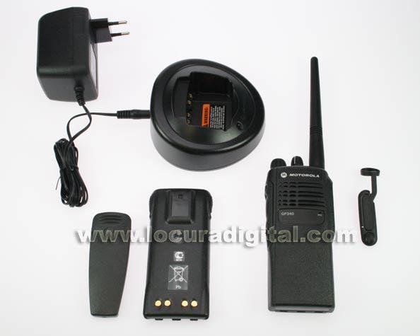 Contenido del kit Motorola GP340