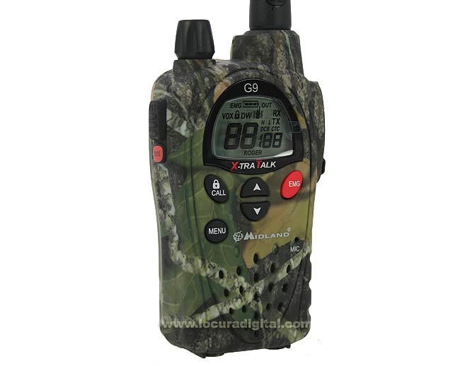 MIDLAND-G9 MIMETIC MIDLAND walkie uso libre PMR 446 !! NUEVO MODELO MIMETIZADO !!