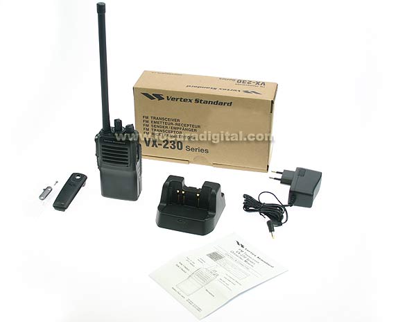 vx231 vhf profesional walkie