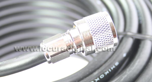 5DFB25 COMET VERY LOW LOSS coaxial cable with REMOVABLE PL CONNECTORS - 25 mts