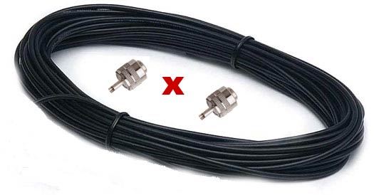 CÂBLE RG 58 10MTS 2 PL259