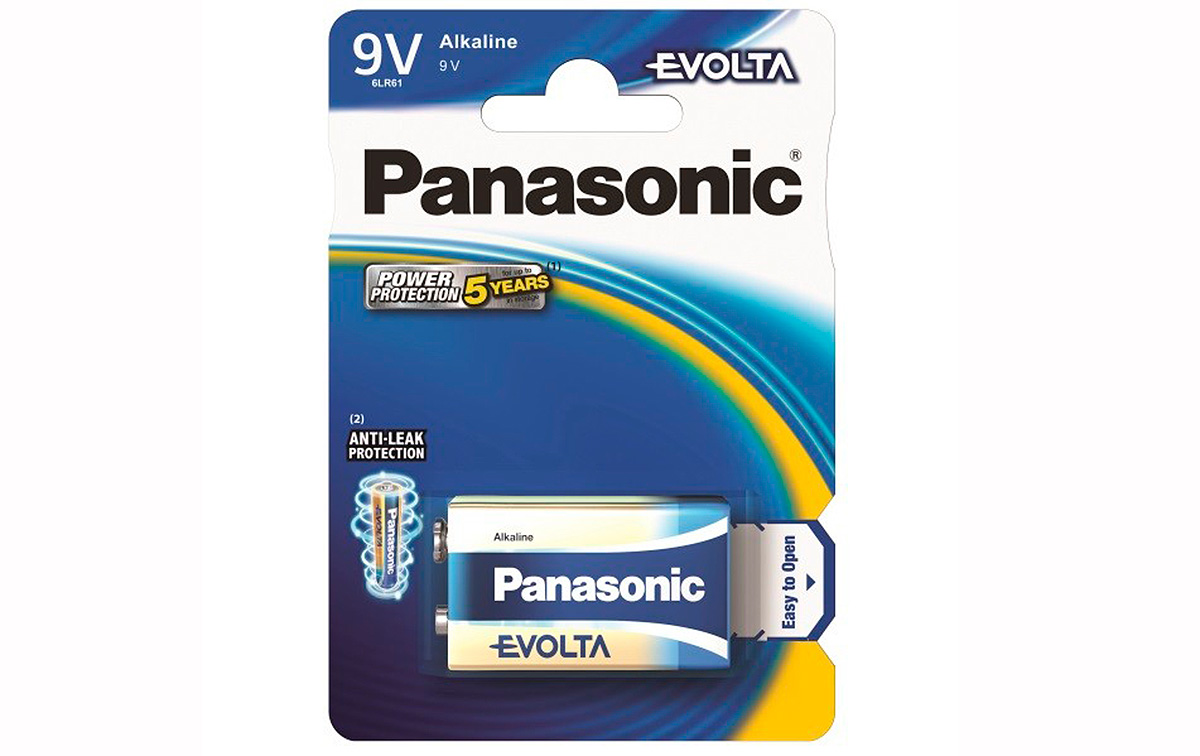 6LR61EGE1BP PANASONIC EVOLTA pilas Alkalina 9 volts.Tipo (6LR6) ultra formato AA