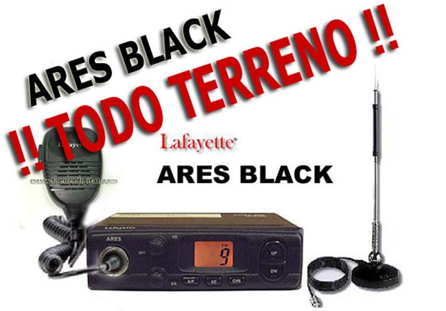 ARES DE RDIO CB 27 MHZ LAFAYETTE BLACK COR PRETA