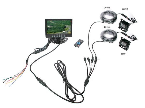 BARRISTER BRV9 KIT2 KIT2 CAR REVERSE CAMERA 2 CAMERA