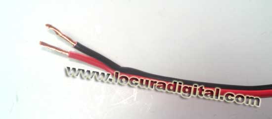 C?e parall? PABICO400 bicolor rouge-noir 2 x 4 mm.