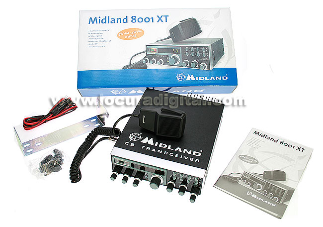 ALAN-MIDLAND 8001 XT.   CB Transceiver AM / FM / SSB!   NEW MODEL for 2012!