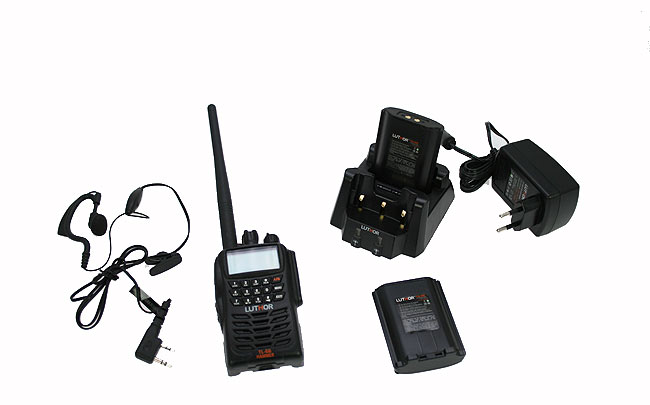 luthor tl-66 hammer walkie doble banda vhf/uhf. ip-65 bateria alta capacidad tlb-409