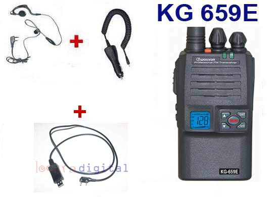 WOUXUN KG659E KIT PC FREE PROFESSIONAL HANDHELD USE WITHOUT LICENSE - NEW, UNIQUE IN THE MARKET WITH 8 SCRAMBLER -