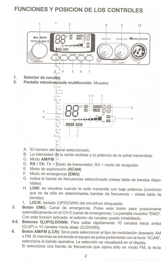 INSTRUCTIONS ALAN78