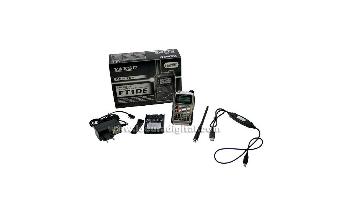 YAESU FT1D bibanda 144/430MHz con GPS. Dual Band Digital receptor digitales Radio Amateur. Color Plata