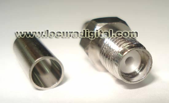 SMA female connector air CON1674 crimp for RG-58