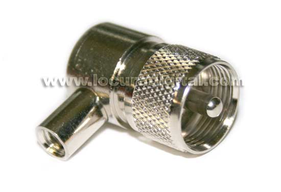 PL Male angled connector