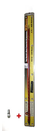 WILSON FGT2- RED Antena de fibra color rojo CB 27 Mhz. 62 cms. ADAPTADOR A PL