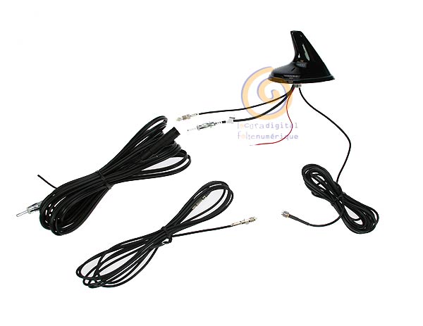 SHARK2 triband antenna for car GPS, UMTS, GSM, AM-FM Amplified