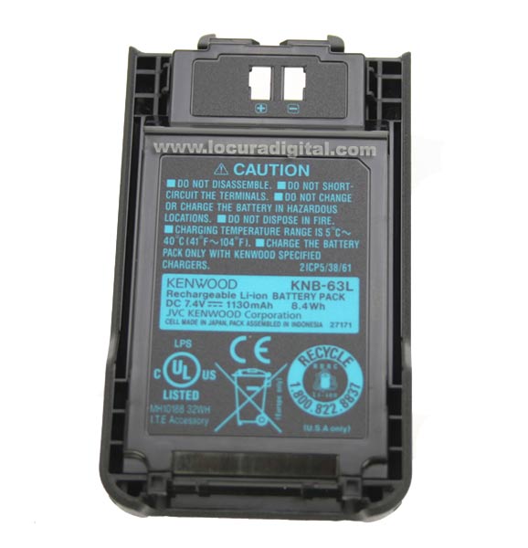 KNB-63LM KENWOOD Li-ion-LITHIUM 1.130 mA battery. For THK20, THK 40, TK2000, TK3000