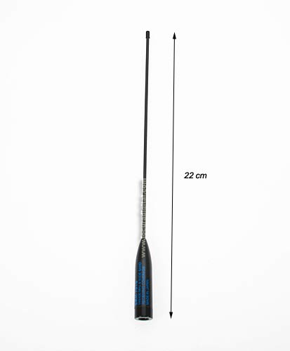 Antena HOXIN SRH701SHOX bibanda for walkies. 144 / 430 Mhz. SMA, 22 cm.