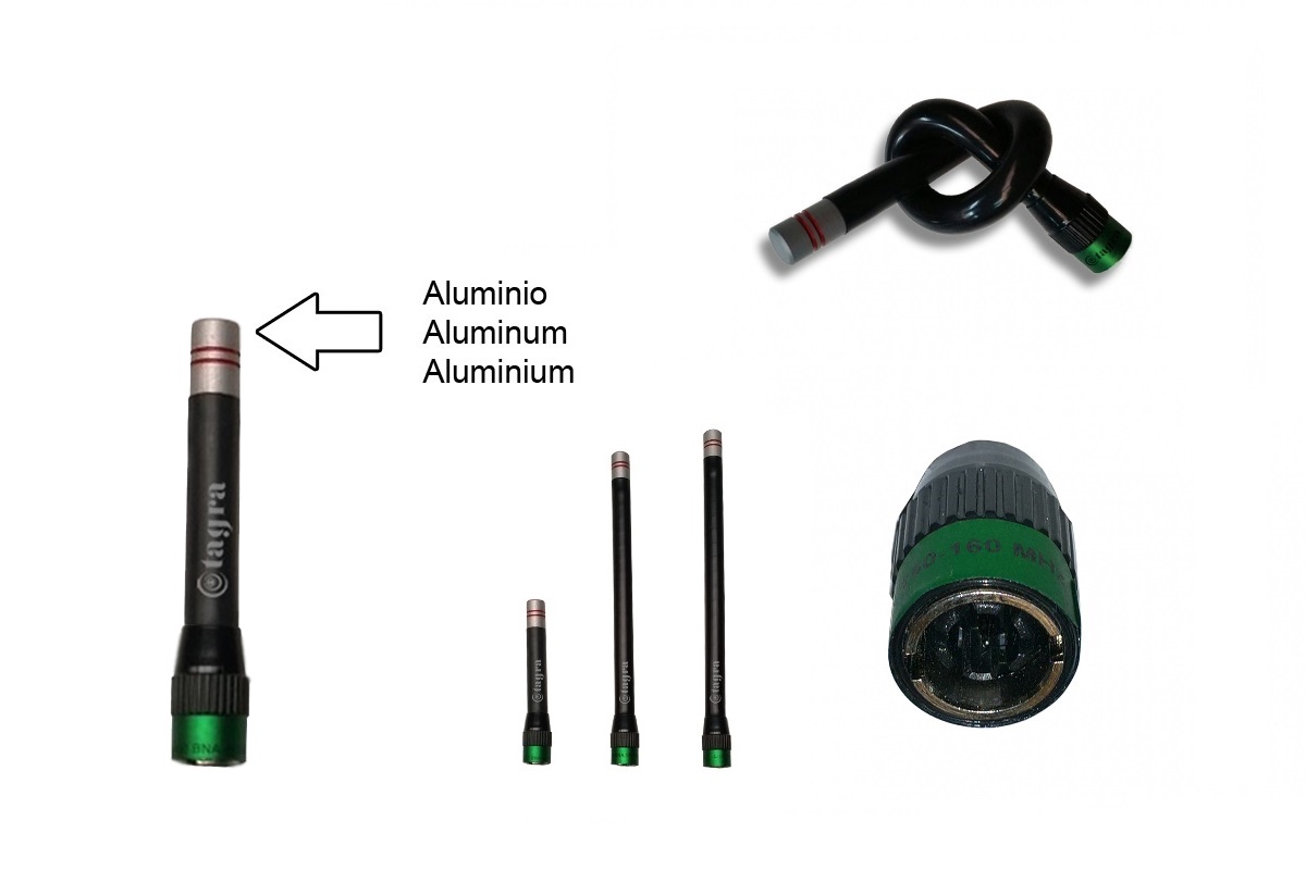 A-400BNA Antena flexible Frecuencia: 455-520 Mhz