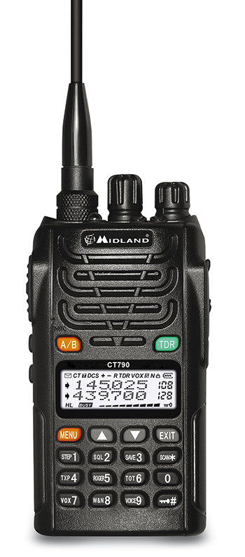 MIDLAND CT-790 DUALBAND VHF / UHF HANDHELD. DTMF / SCAN with CTCSS/DCS tones.