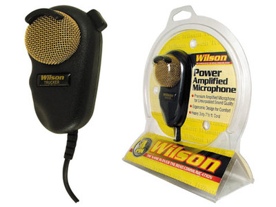 WILSON WILSON-AP4 hand TRUCK POWER amplified microphone black.
