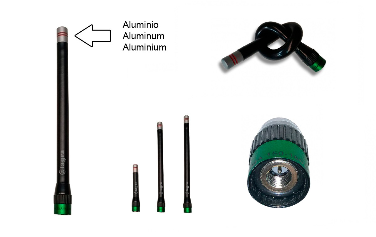 a144sma antena para walkie con conector sma 140-174 mhz