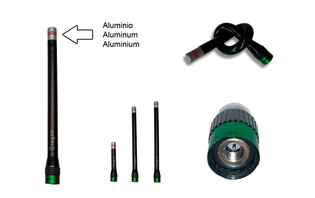 a144smb antena para walkie de vhf 160-174 mhz. conector sma