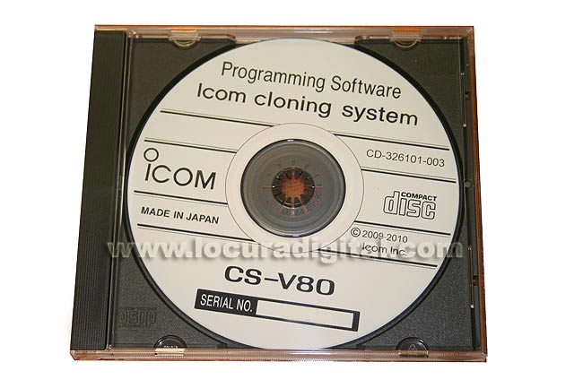 CSV80 ICOM soft de de programación para ICV80E