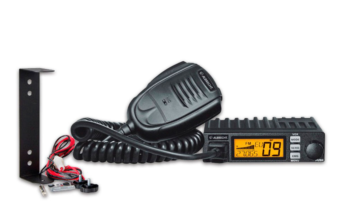 Albrecht AE 6120 VOX es una radio CB en miniatura con todas las funciones esenciales que se necesitan en la carretera.