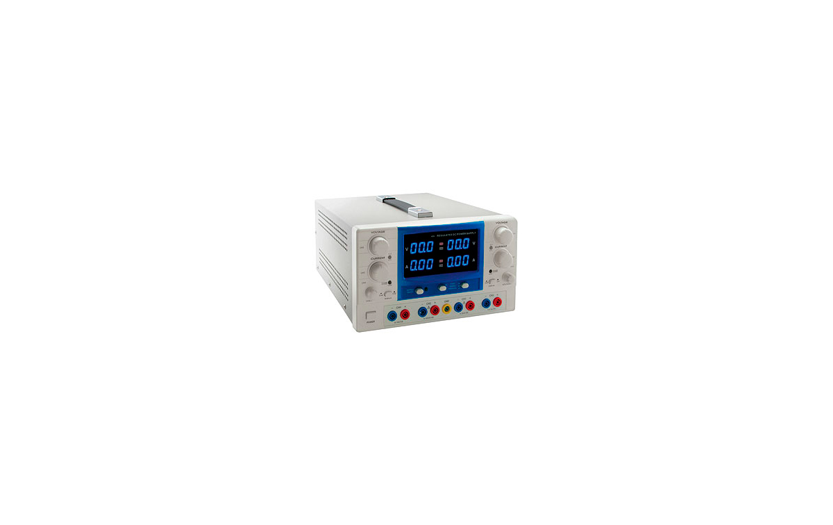 LAFAYETTE AL30P Fonte Ali.Profesional Digital de 4 canais. Reg 0-30 volt / 0-5 Amp Funete de alto rendimiento y precisión DC fuente de alimentación regulada. Dispone de constante voltaje, el modo de corriente constante, sobre-voltaje función de protección, protección contra sobrecarga y 8 horas continuas características de carga completa. Tensión y corriente valor se puede ajustar linealmente. Esta fuente de alimentación es adecuada para, laboratorios, universidades, escuelas de secundaria, y empresas .Fuente de alto rendimiento y precisión, regulada fuente de alimentación de CC.