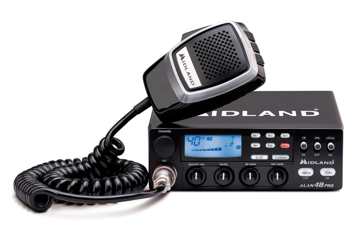 Alan 7401 Antenne Radio CB - Double Commutateur D'Antenne Pour Une Réception Optimale