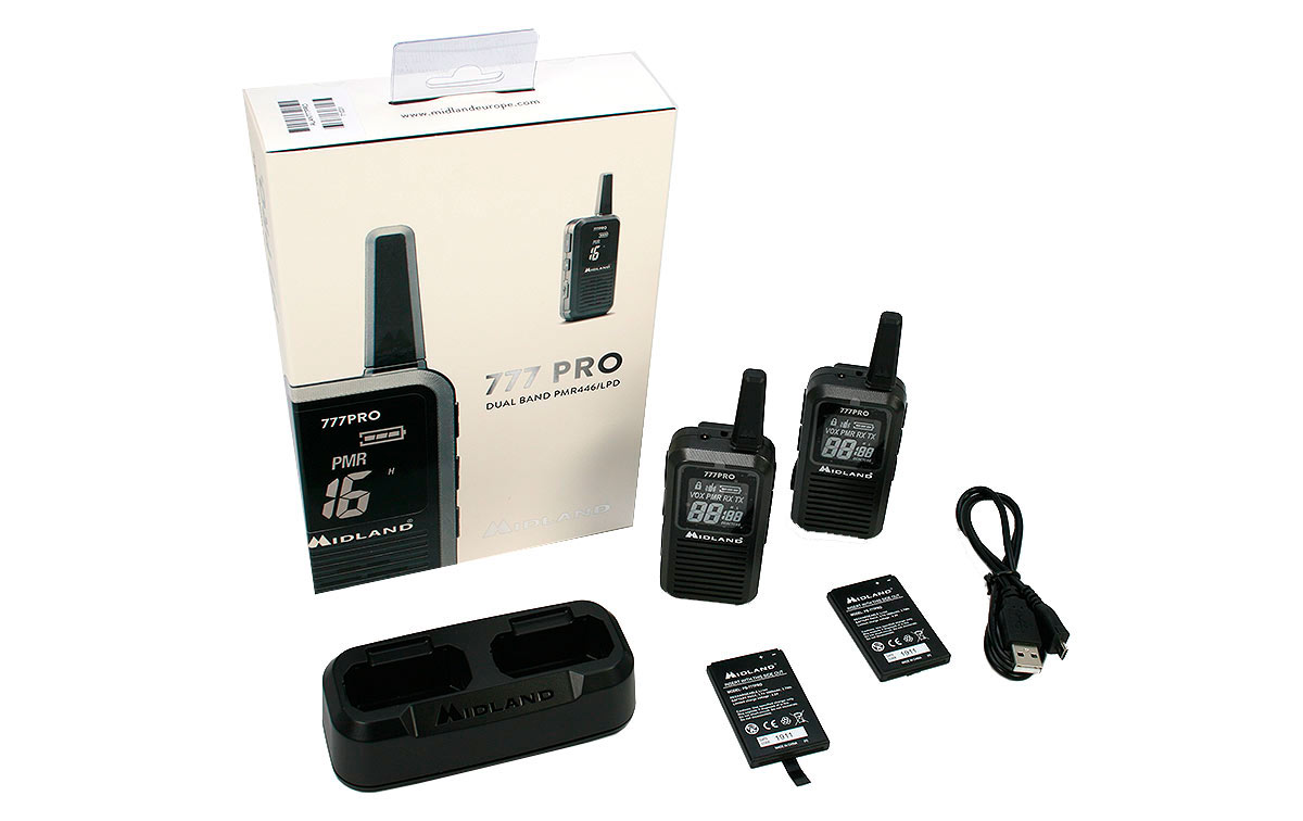 .Midland 777-PRO Walkie uso libre 16 canales PMR446/LPD