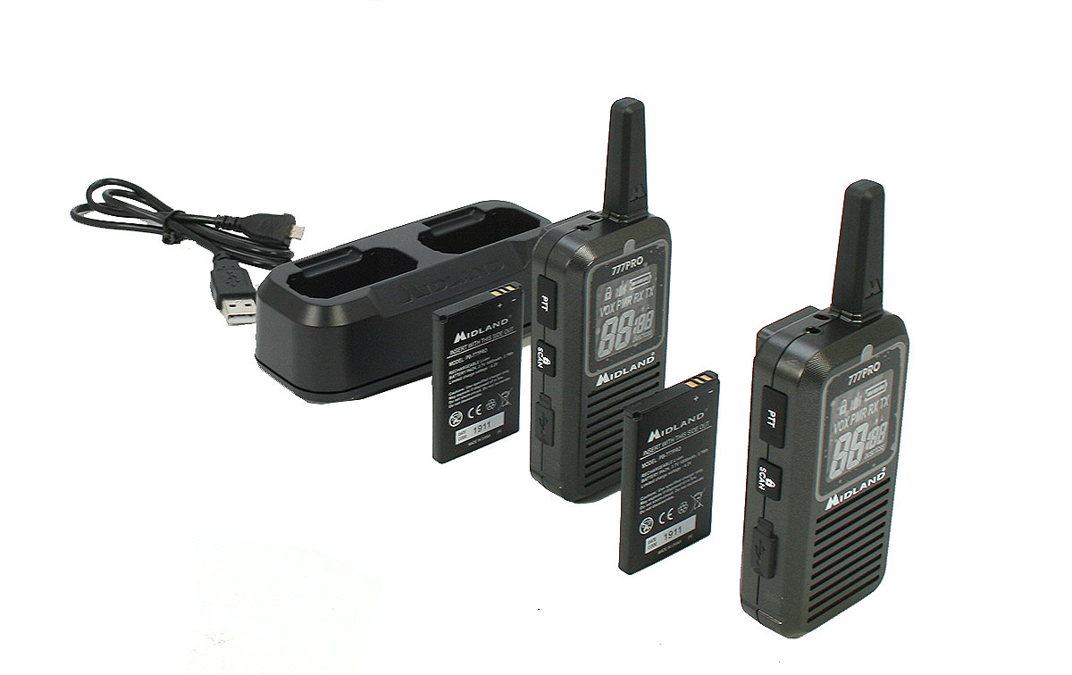 .Midland 777-PRO Walkie uso libre 16 canales PMR446/LPD