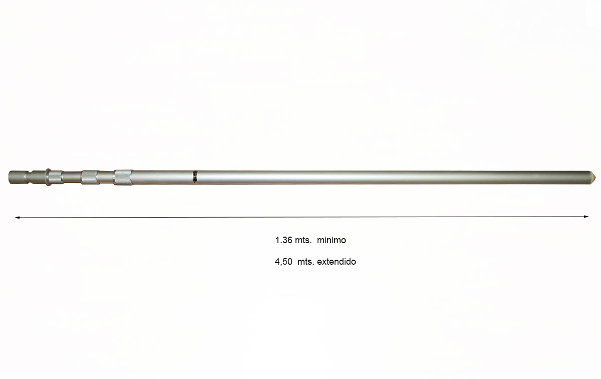 am 450 diamond mástil telescópico aluminio 4,5 metros en 4 tramos