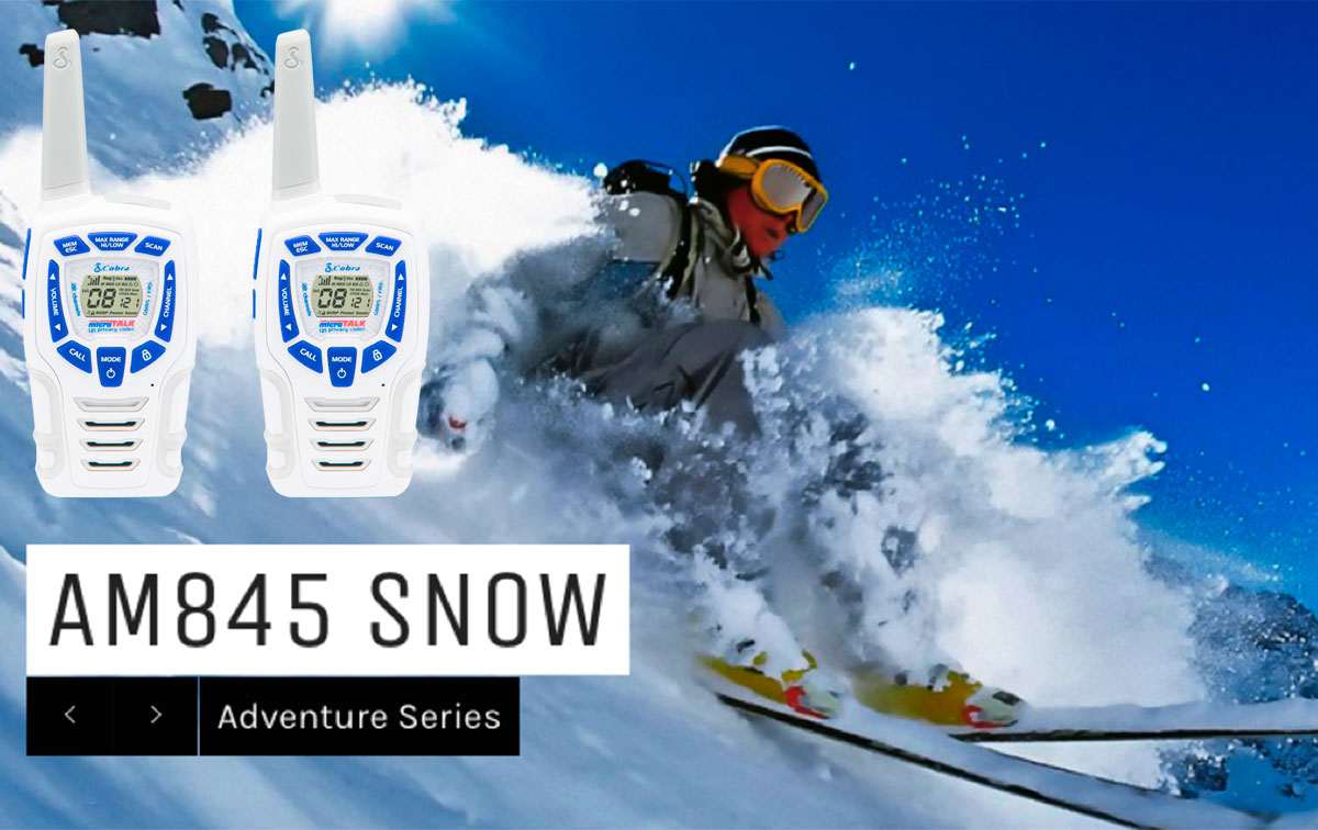 cobra am-845-sn pareja walkies pmr especial para nieve