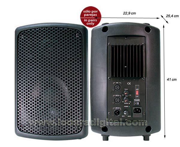 BARRISTER BAMP-08  Altavoz con amplificador integrado 100 W. 