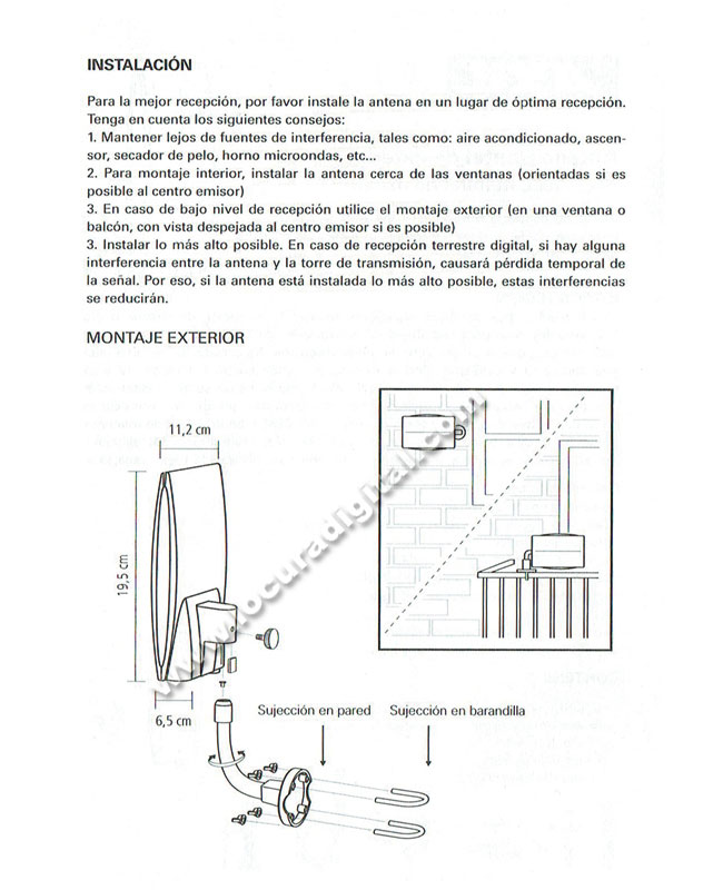 Axil AN0264L Antena Electronica TV Dig Terrestre Exterior. 