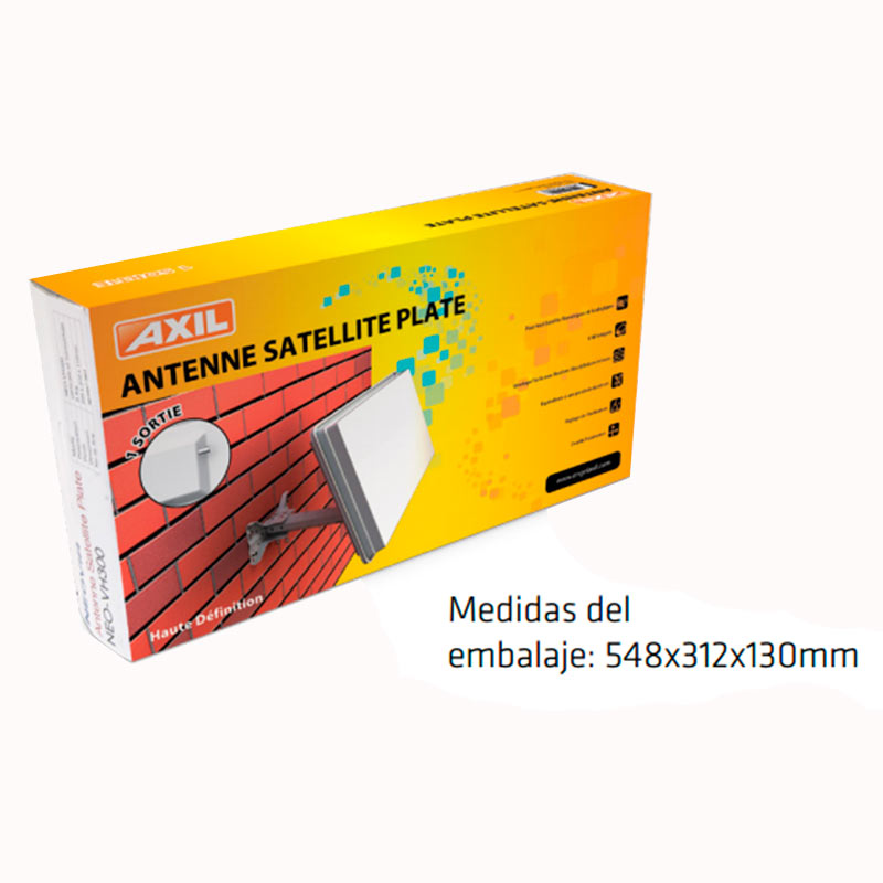 an7080 axil antena satlite plana con lnb incorporado