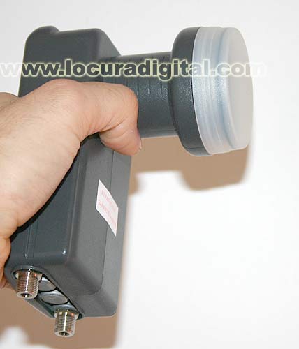 AN7106. LNB Universal de 2 salida para dos usuario, podrá usted ver los satélites más usuales, ASTRA, EUTELSAT, HISPASAT, TELECOM, TURKSAT, etc..